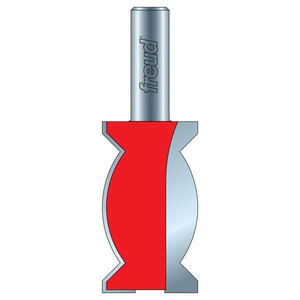 Crown Molding Router Bit - 1/2" SH 1-1/4" D 2-1/4" CL 3-3/4" OL - Profile:#408 Crown Molding